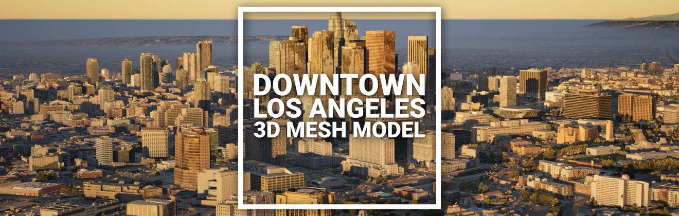 Downtown Los Angeles 3D Model Video